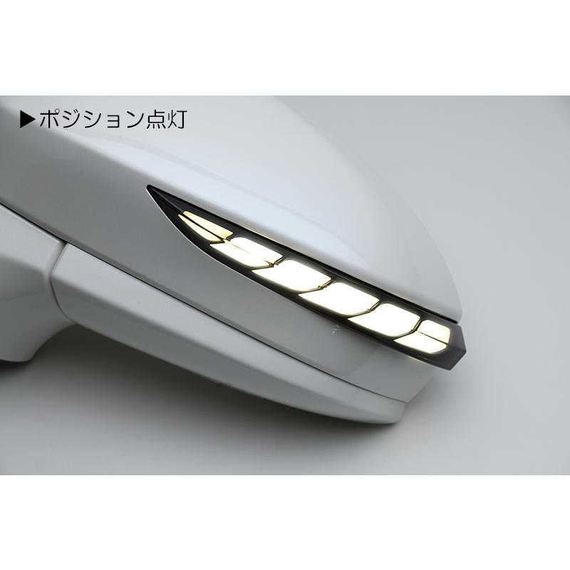 クラウン 210系 シーケンシャル LED ウインカーミラー レンズ