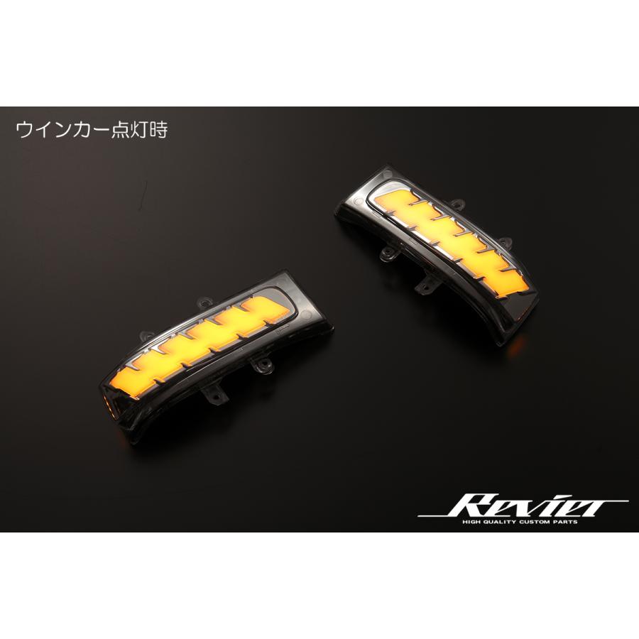 70ヴォクシードラミラーLEDウインカーランプ新品 オープニングライト付き] 70系 ノア/ヴォクシー LEDウインカーミラー
