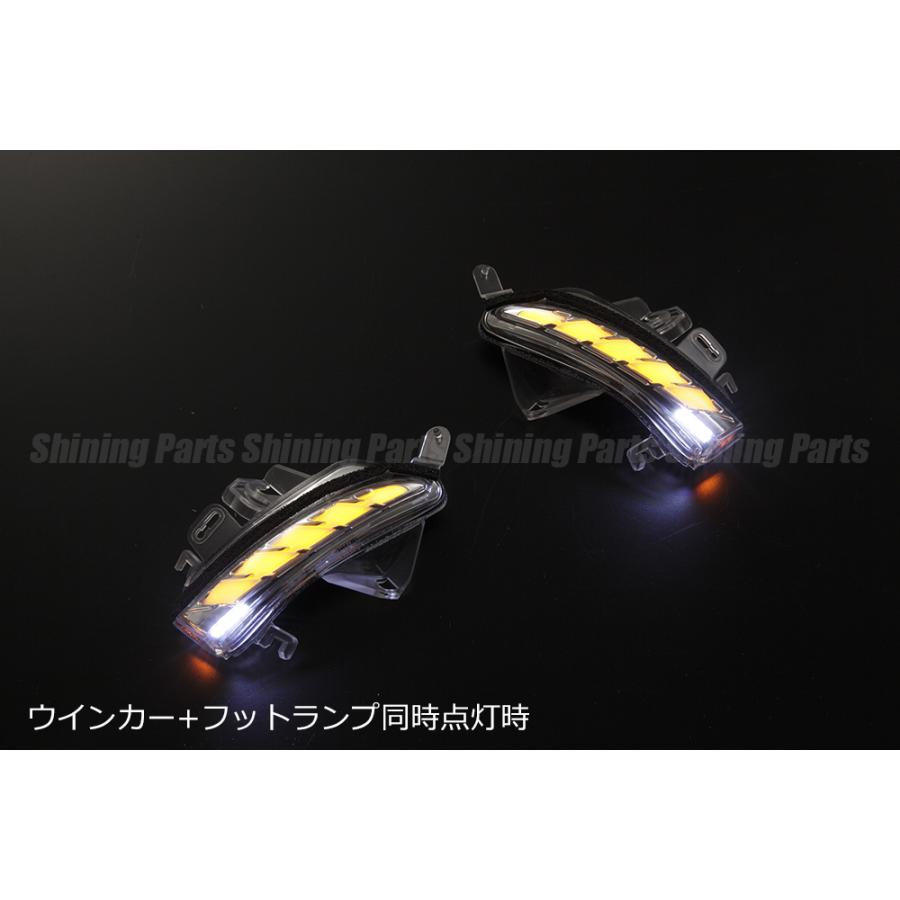 リーフZE1 LEDシーケンシャルウインカーミラーKIT（クリア/ブルー）