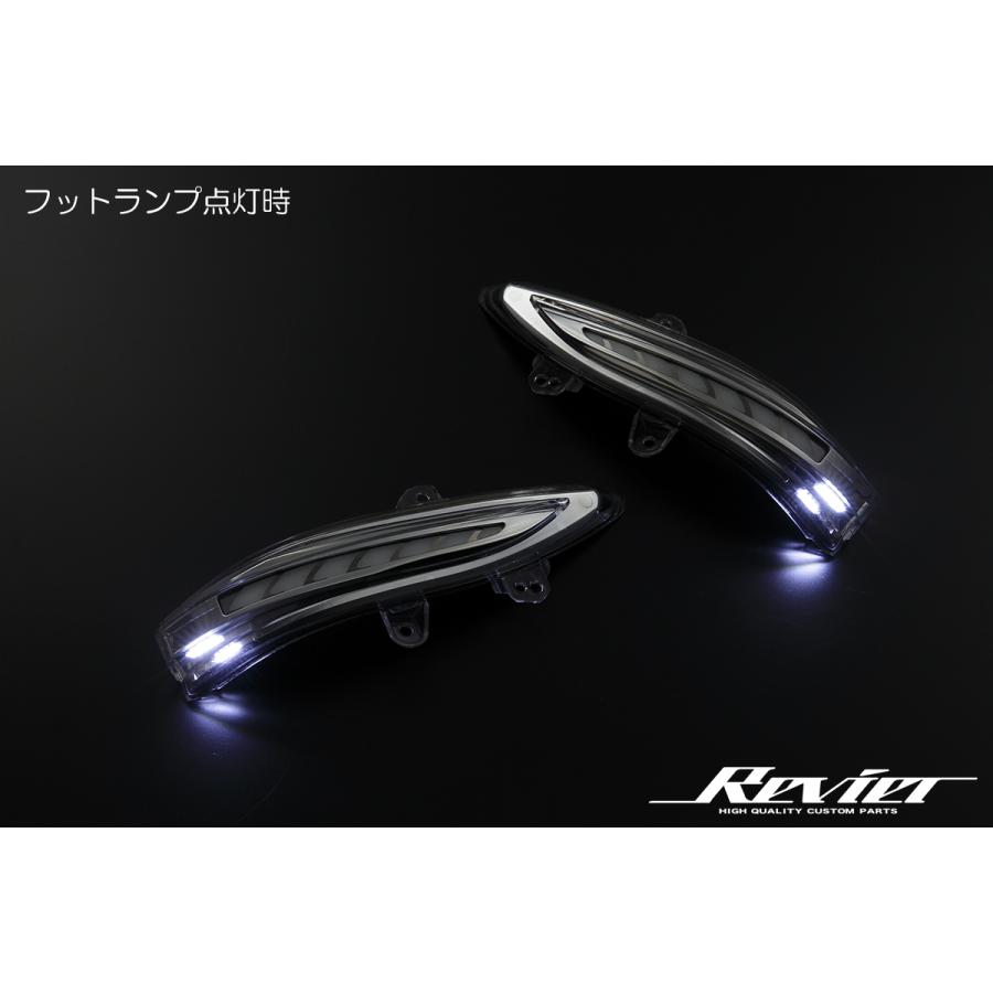 オープニングライト付き] 210系 クラウン LEDウインカーミラーレンズ
