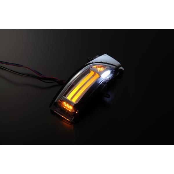 VM系 LEVORG レヴォーグ LEDウィンカーミラーレンズ クリア/青光