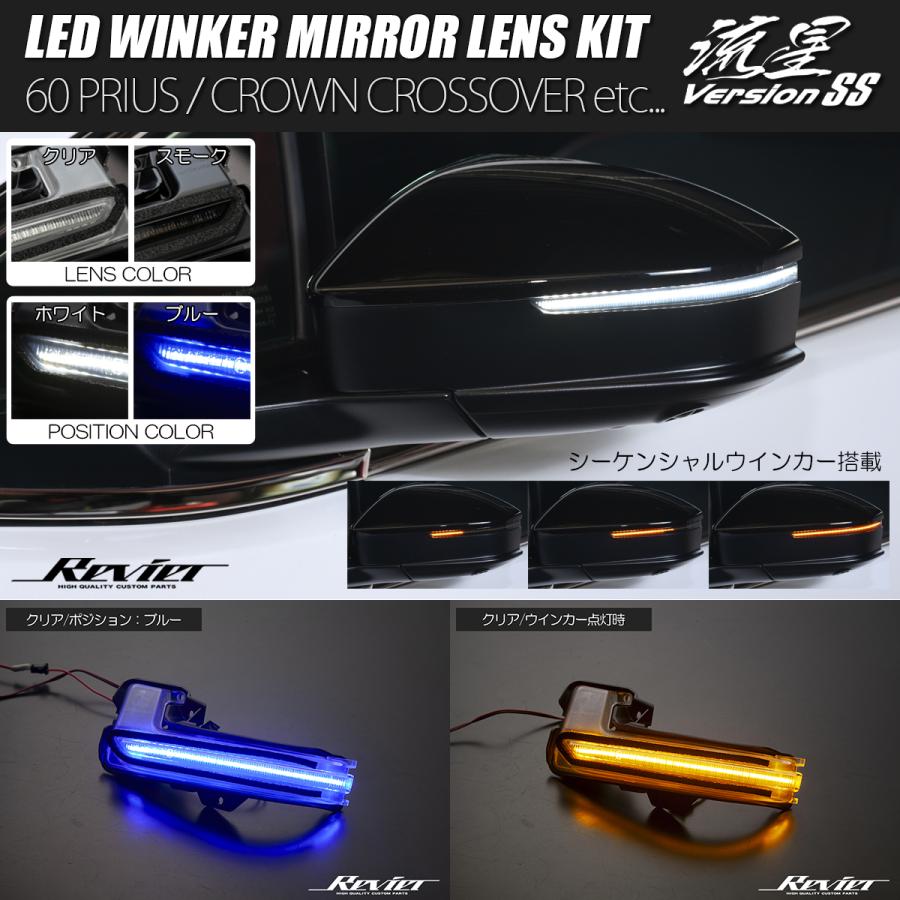 プリウス SALE 流星バージョンSS 60系 LED ウインカーレンズキット