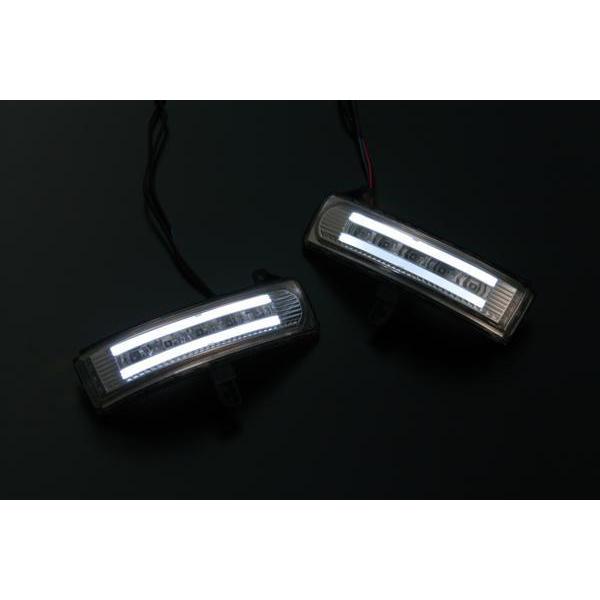 [特価SALE] ER3P CX-7 LEDウィンカーミラーレンズKIT [クリア/白光] ポジション機能,フットランプ付 ドアミラー レンズ 交換式 マツダ