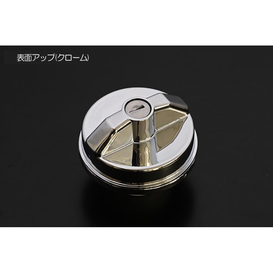 キャリイ フューエルキャップ メッキ 鍵付き USコーション文字入り