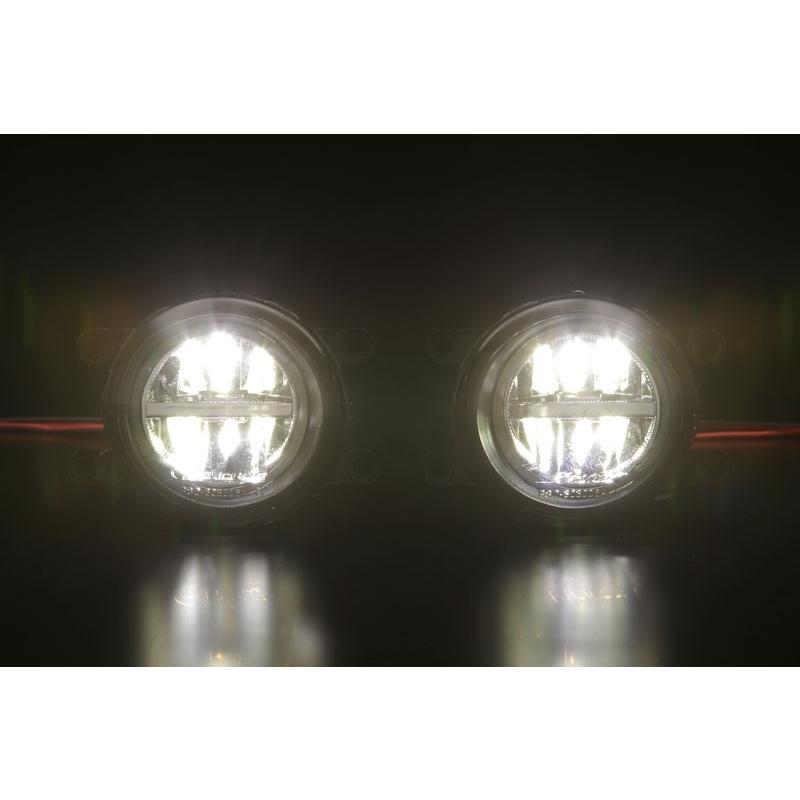 ヴェルファイア20 後期 フォグランプ スモーク イカリング付 LED アルファード フォグランプ 在庫処分 イカリング白 20系 後期 ヴェル