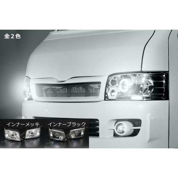 ハイエース ヘッドライト 1型 2型用 200系ハイエース LEDイカリング