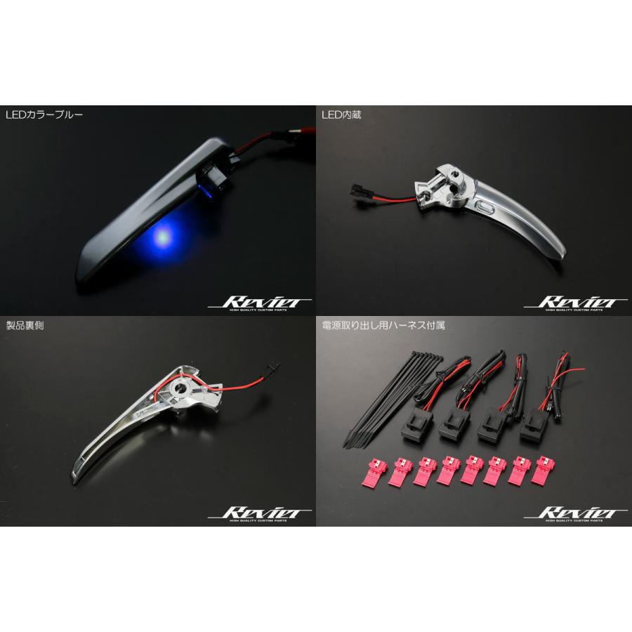 ランドクルーザー 300系 LEDイルミ内蔵 交換式インナードアハンドル