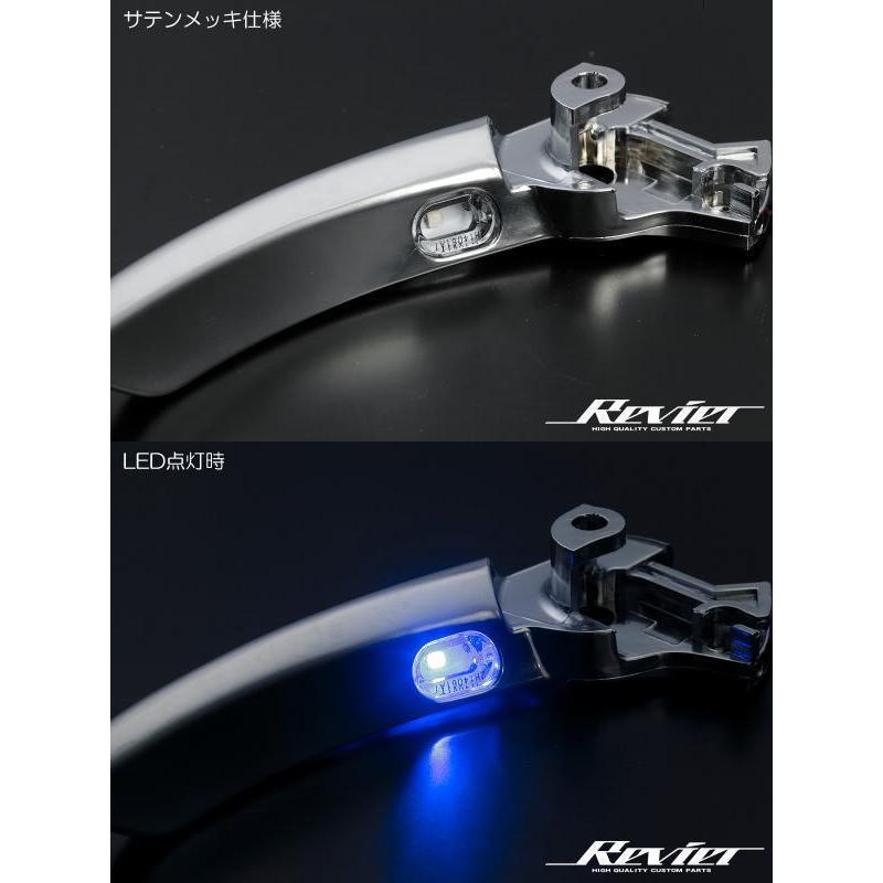 ハリアー 80系 LEDイルミ内蔵 交換式インナードアハンドルノブ サテン