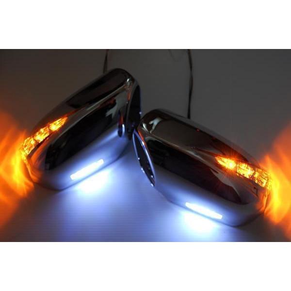 在庫処分 メッキ オデッセイ RB1 RB2前期 LEDウインカードアミラー