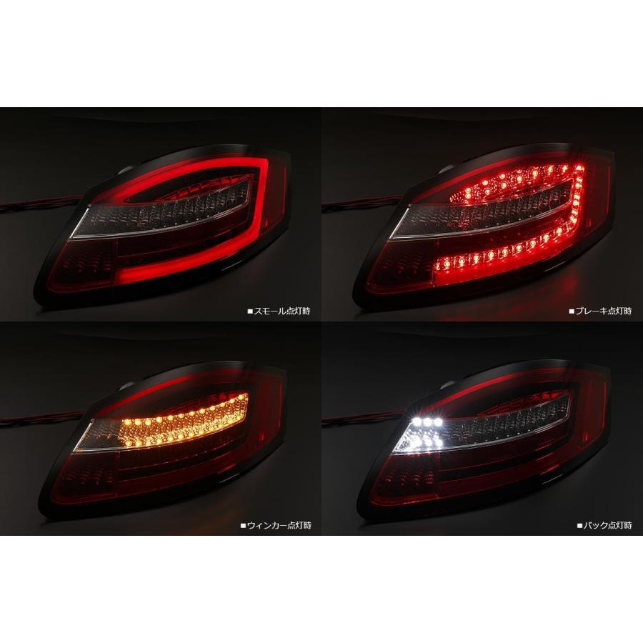 程度上：ポルシェ987 ケイマン純正　前期 テールランプ テールレンズ　左 程度上：ポルシェ987 ケイマン純正 前期 テールランプ テールレンズ 左