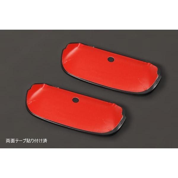 【REIZ(ライツ)】 キャリイトラック/スーパーキャリイ(DA16T)同型OEM車 ドアハンドルアンダーカバー 2P ラバータイプ カーボン調|shiningparts|02