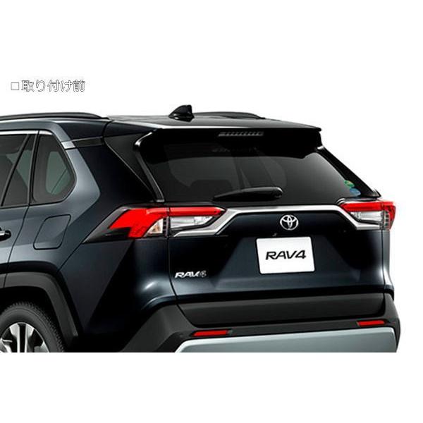 RAV4 50系 RAV4ハイブリッド リアガーニッシュ エンブレム部 鏡面