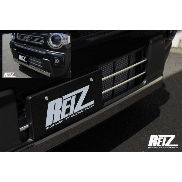 ハスラー MR52S MR92S *3型まで フロントバンパーグリルカバー 鏡面