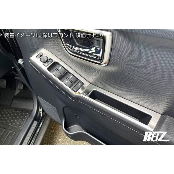 メッキ調鏡面仕上げ タフト LA900S LA910S パワーウィンドウスイッチパネル 4ピース構成 ステンレス製 :sn5074 ...