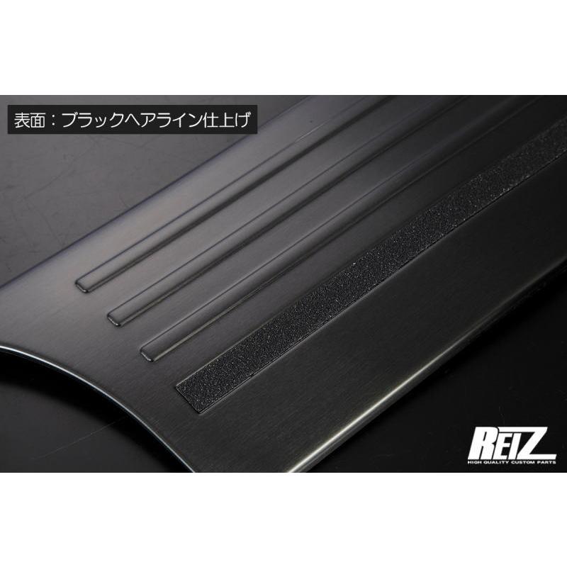 タントカスタムLA650ステンレススカッフプレートブラックヘアライン中古 タント スカッフプレート ブラックヘアライン仕上げ *ロングスライド