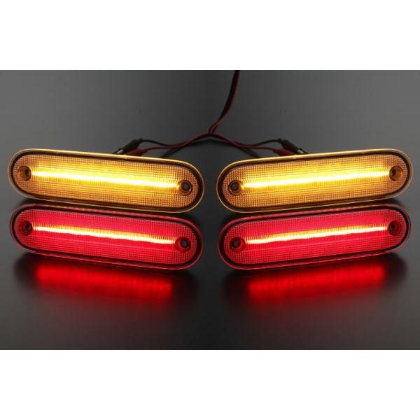 サイドマーカー マツダ NB系 NA系ロードスター LED ランプ 前後セット Roadster MX-5 Miata NA6CE NA8C NB6C NB8C ユーノスロードスター すｐ