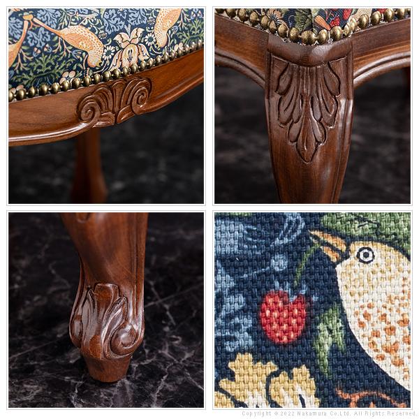 イタリア 家具 ヴェローナクラシック フットスツール 猫脚 輸入家具