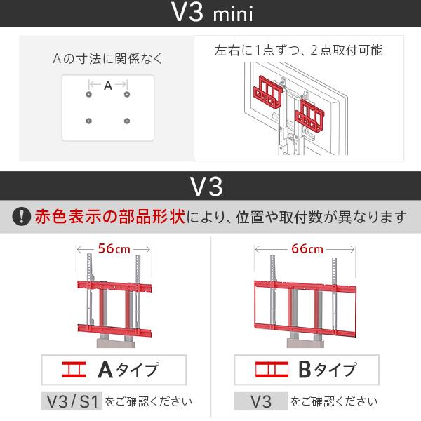 WALLインテリアテレビスタンド HDDホルダー V2/V3/V4/A2/M1/テレビ台用
