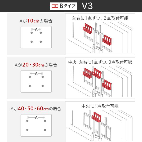 WALLインテリアテレビスタンド HDDホルダー V2/V3/V4/A2/M1/テレビ台用