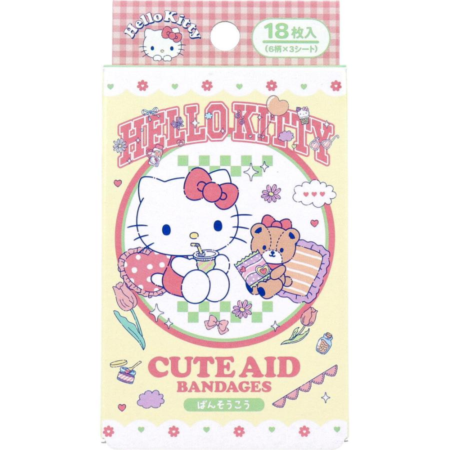 ワンダフルワールド2 ハローキティ CUTE AID ばんそうこう 18枚入