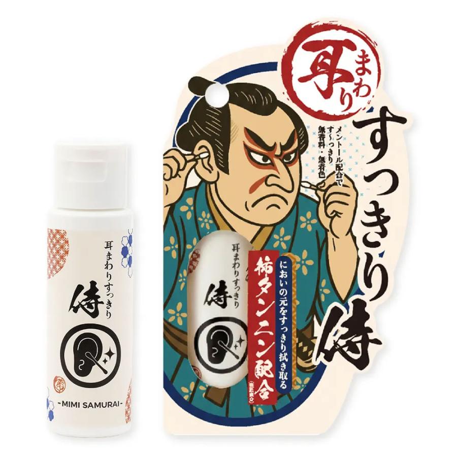 十美LAB 耳まわりすっきり侍 耳拭き取り化粧水 30mL : シャイニング