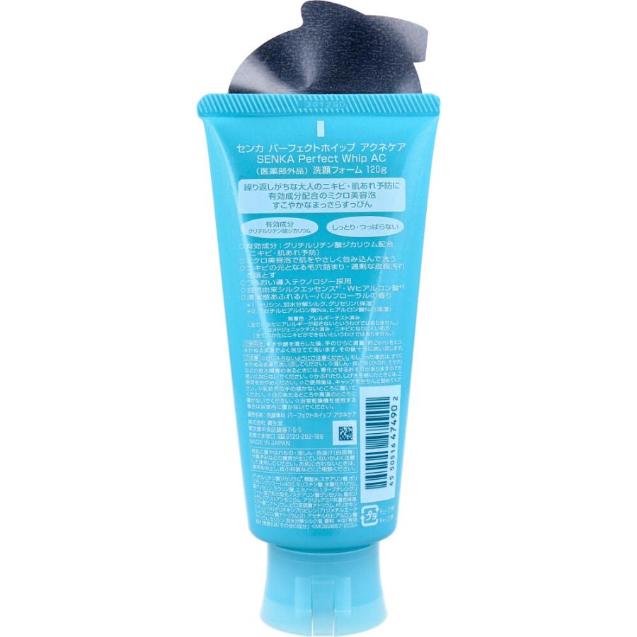 洗顔専科 パーフェクトホイップ 薬用 アクネケア 120g × 48点 洗顔専科 パーフェクトホイップ 薬用 アクネケア 120g × 48点