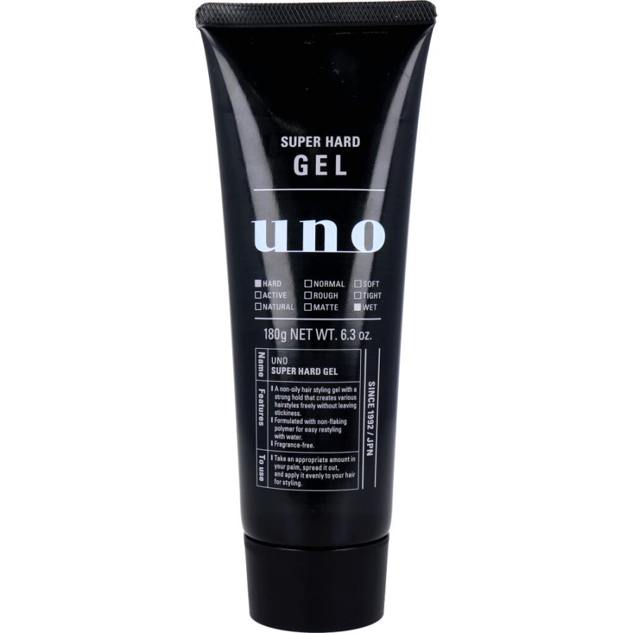 UNO(ウーノ) スーパーハードジェル f 整髪料 180g : シャイニング