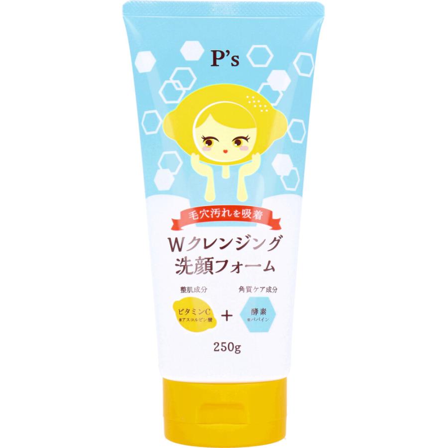 P's ビタミンC+Wクレンジング洗顔フォーム 250g : シャイニングストア