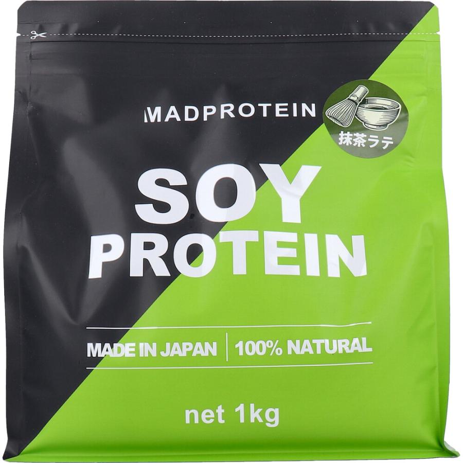 MADPROTEIN ソイプロテイン 抹茶ラテ 1kg : シャイニングストアEXPRESS