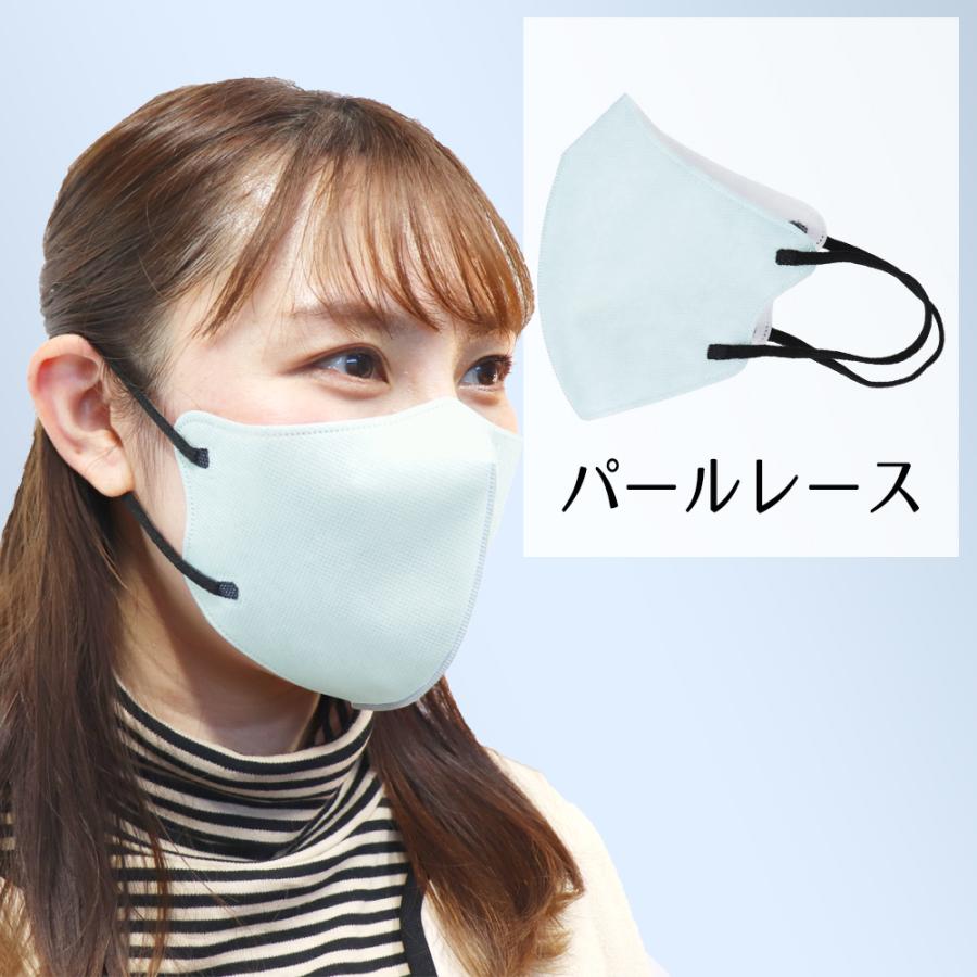 3D立体マスク スマートタイプ バイカラー パールレース ふつうサイズ