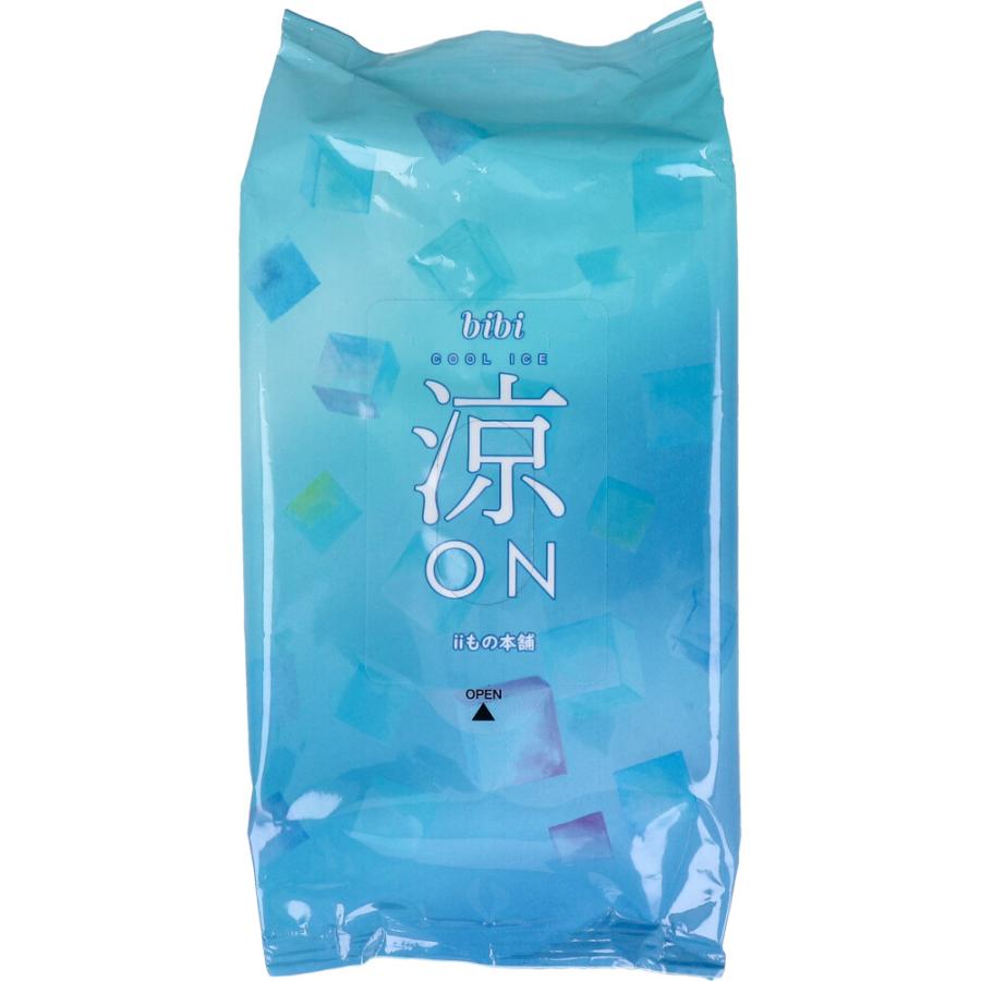 bibi 涼ON ひんやりシート ノンアルコール 顔・全身用シート ライム