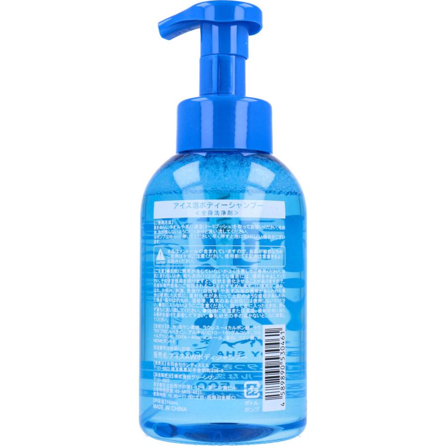 泡の極涼 アイスボディシャンプー 500mL : シャイニングストアEXPRESS