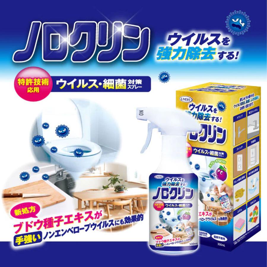 ノロクリン ウイルス・細菌対策スプレー 300mL × 24点の画像