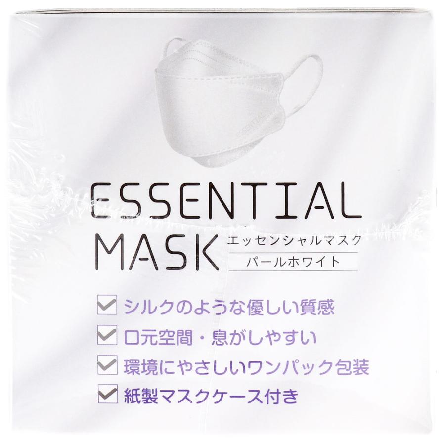 さらふわ ESSENTIAL MASK 不織布マスク パールホワイト FD30-WH 紙製