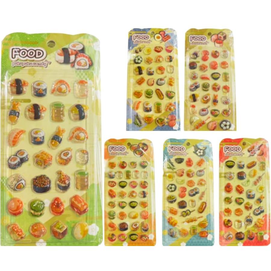 吉田産業 FOODぷくぷくキャンディシール PKC-101 6種類セット