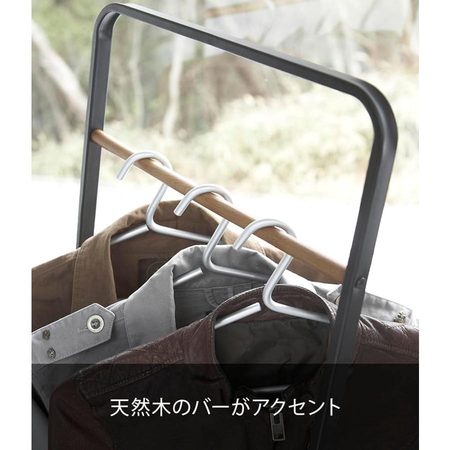 山崎実業 コートハンガーKD ブラック 約W40×D40×H140cm タワー 7672