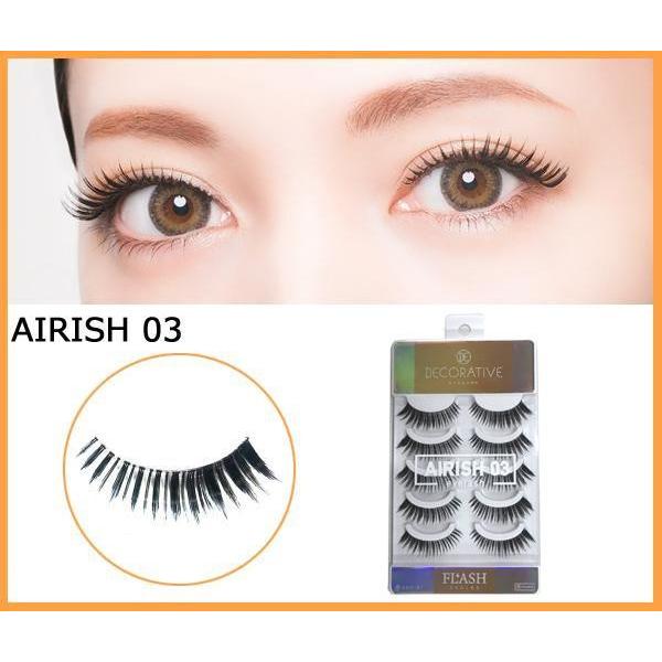 DECORATIVE EYELASH デコラティブアイラッシュ つけまつげ 上まつげ用 FLASHシリーズ AIRISH アイリッシュ03 SE49063｜shiningstore-life｜03