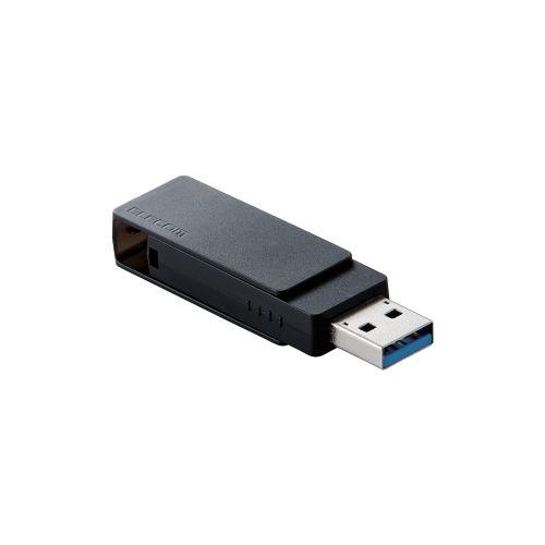 エレコム キャップ回転式USBメモリ(ブラック) MF-RMU3B064GBK｜shiningstore-life｜02