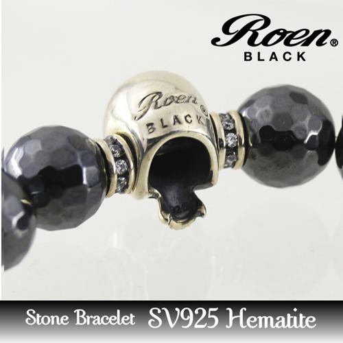 RoenBLACK ロエン アクセサリーヘマタイト スカル ブレスレット RO-222｜shiningstore-life｜05