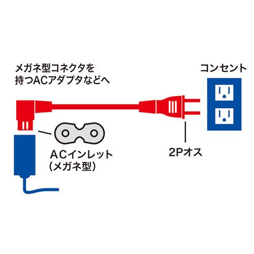 【10個セット】 サンワサプライ 電源コード KB-DM2L-02X10｜shiningstore-life｜03