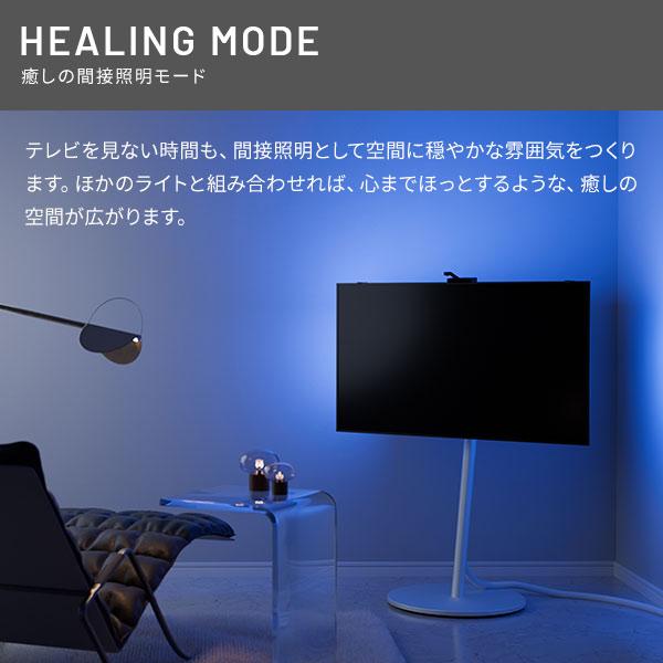 壁寄せテレビスタンド シンクロビジュアルライト Lサイズ LED間接照明