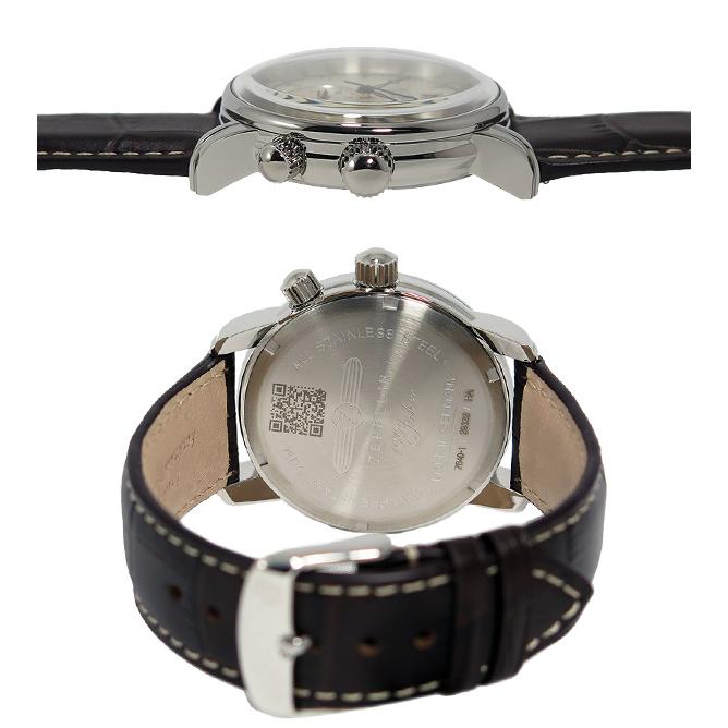 ツェッペリン ZEPPELIN 100周年 記念モデル LZ1 クオーツ メンズ 腕時計 7640-1 アイボリー｜shiningstore-life｜03