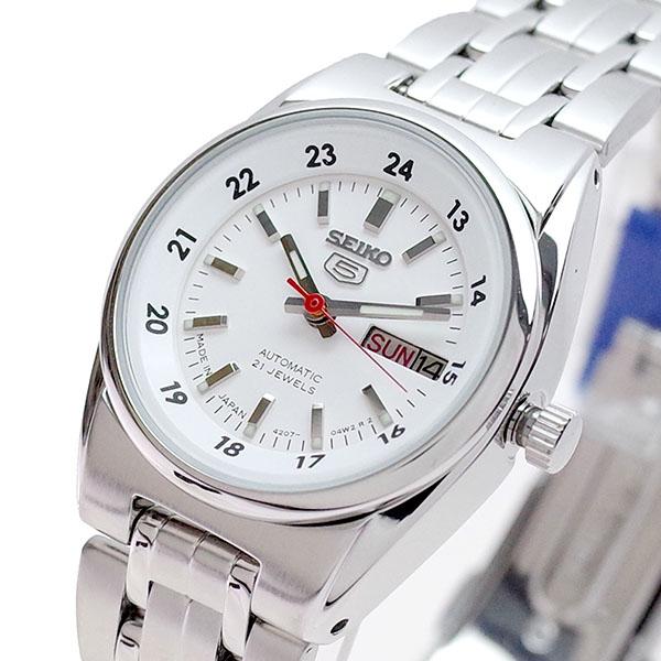【開店記念セール！】 SEIKO5 セイコー5 SYMB93J1 レディース 腕時計 SEIKO セイコー レディース腕時計 腕時計 自動巻き ステンレス(ベルト) ステンレス(ケース) シルバー ホワイト 腕時計