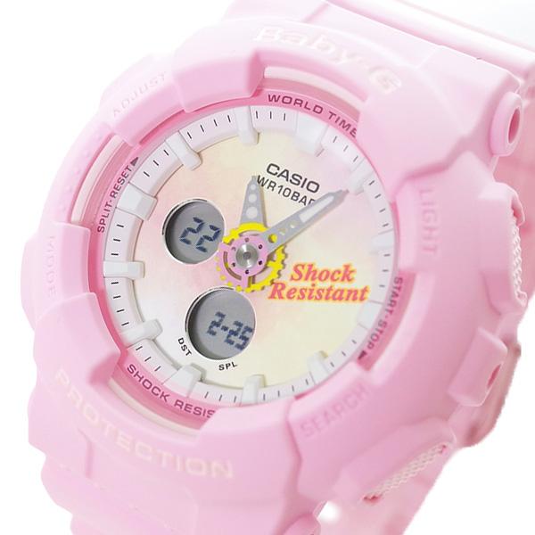休日限定 カシオ レディース腕時計 腕時計 CASIO 樹脂(ベルト) ステンレス(ケース) ピンク クォーツ BABY-G ベビーG BA-120TG-4A レディース 腕時計 腕時計