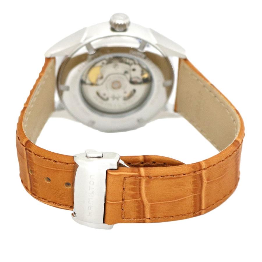 ハミルトン HAMILTON 腕時計 H32635541 メンズ ジャズマスター JAZZ MASTER 自動巻き ブルー ライトブラウン｜shiningstore-life｜04