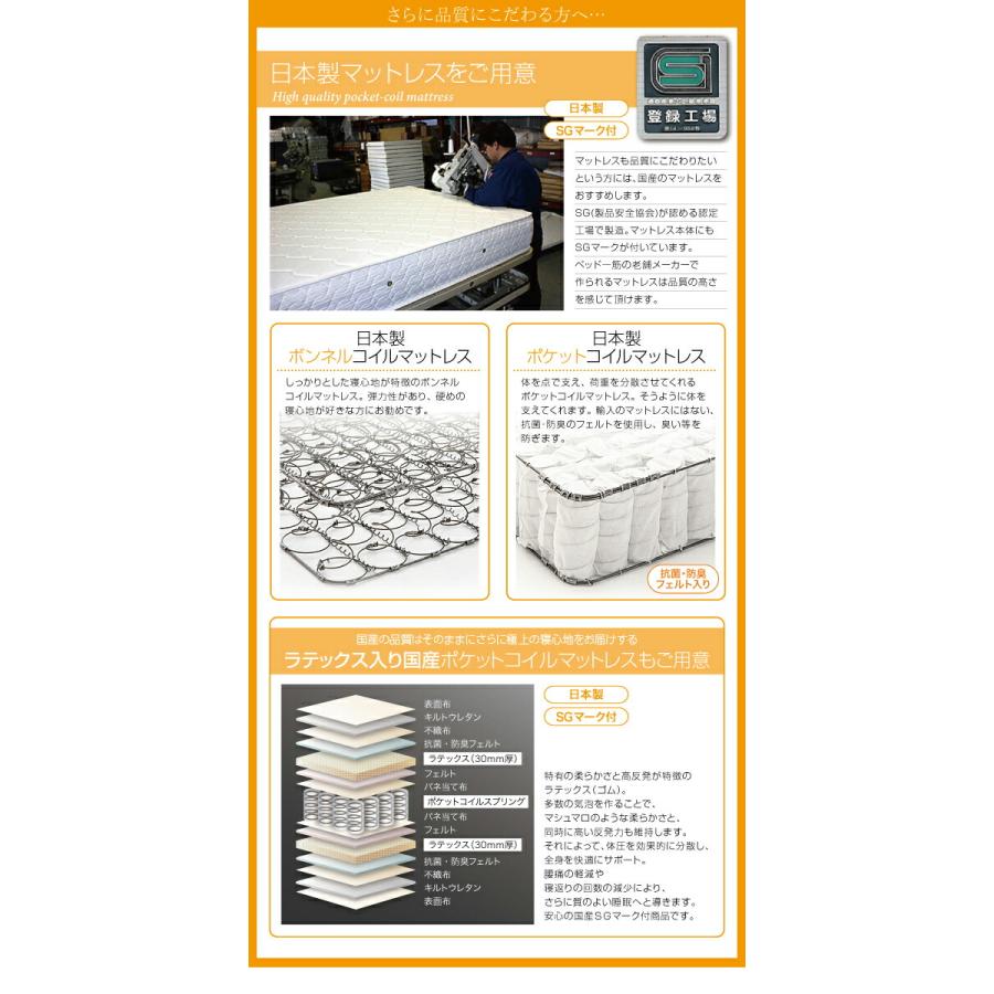 親子で寝られる・将来分割できる連結ベッド ポケットコイルマットレス付き ワイドK280_14