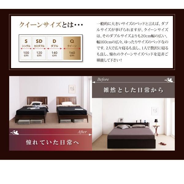 【訳あり品】 送料無料 モダンデザイン・大型サイズチェストベッド Grandluna グランルーナ 羊毛入りデュラテクノマットレス付き クイーン(Q×1） 【HOV1495238559】(54031円)