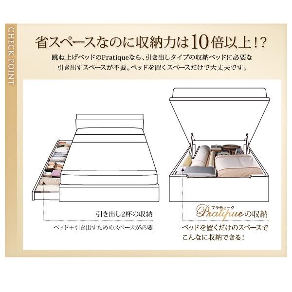 期間セール ！ ベッドフレーム 収納ベッド シングル マットレス付き 国産跳ね上げ収納ベッド マルチラススーパースプリングマットレス付き 縦開き シングル 深さレギュラー 【GMS1313809213】(47475円)