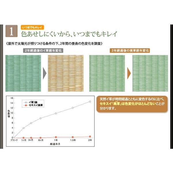 お客様組立 美草・日本製_大容量畳跳ね上げベッド セミダブル 深さラージ