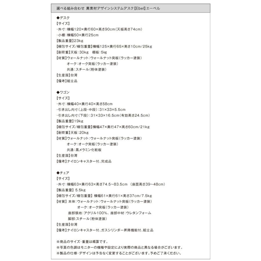 デスク 机 120 テレワーク 在宅 リモート 在宅ワーク コンパクト 省スペース パソコンデスク PCデスク 作業台 木製 ウォールナット オーク｜shiningstore-life｜17